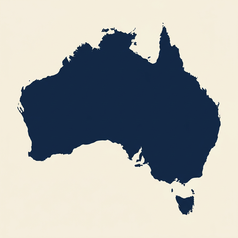 Map of Australia showing the regions we serve