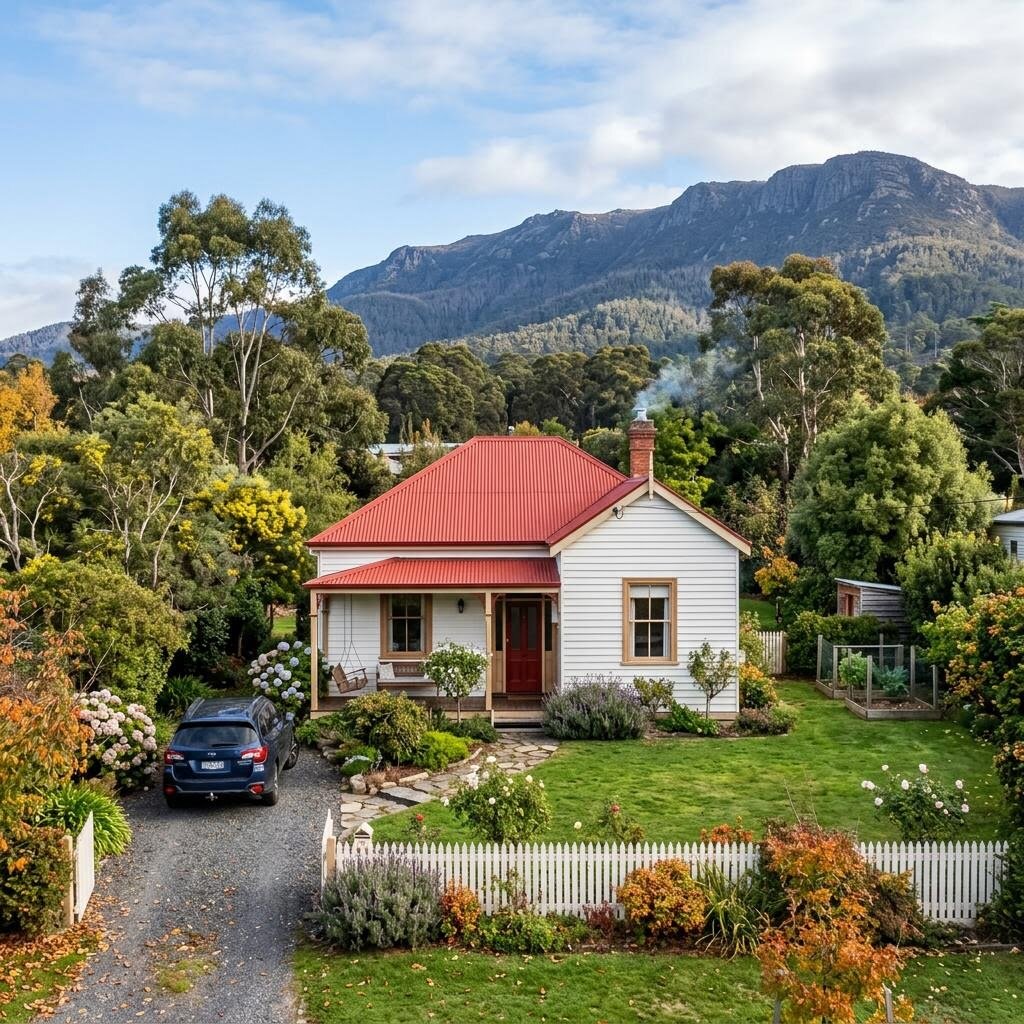 Illustrative example — 3-bed cottage on large block, Greater Hobart fringe
